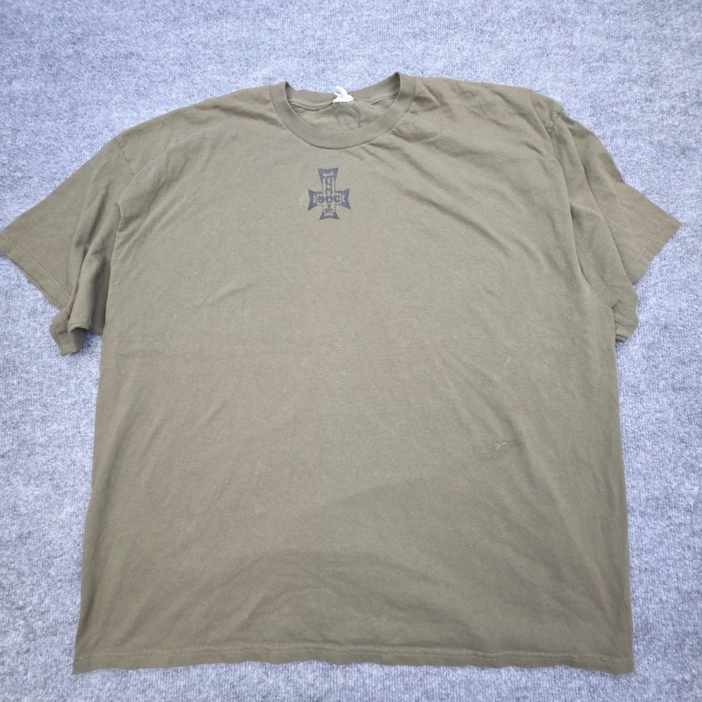 Vintage Dogtown T Shirt Mens 3XL Green Skateboard Graphic Cross Spellout